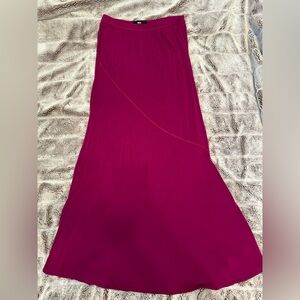 Magenta maxi skirt